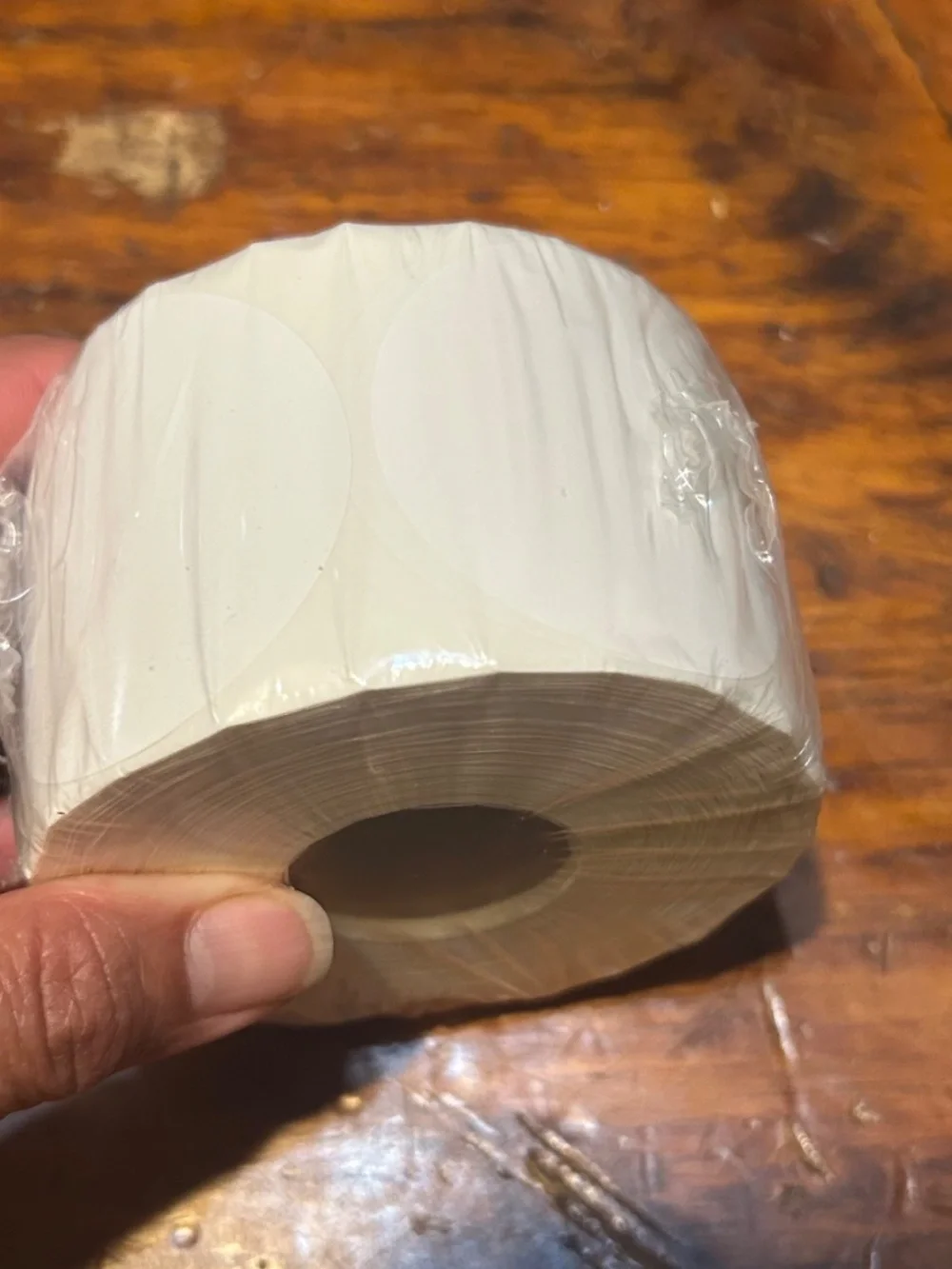 Classy roll of 2” thermal stickers (750) white